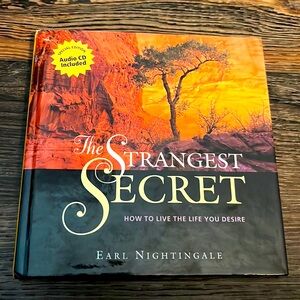 The Strangest Secret by Earl Nightingale Hardcover with Unopened DVD & CD
